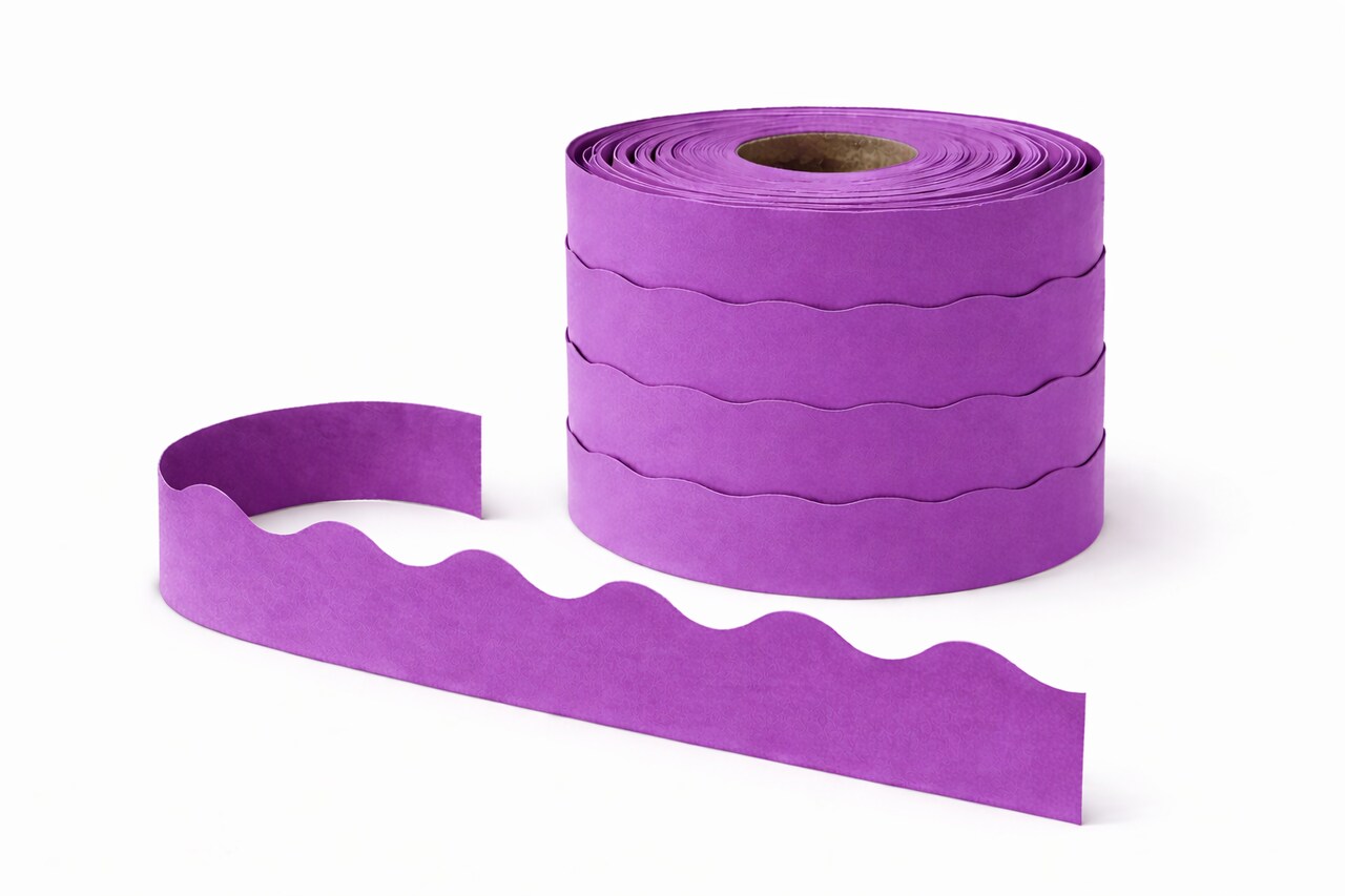 Terrific Trimmers® Purple Bulletin Board Border – 2¼ in x 39 ft, Classroom Trim